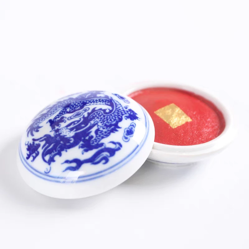 上海双维堆朱印泥60克