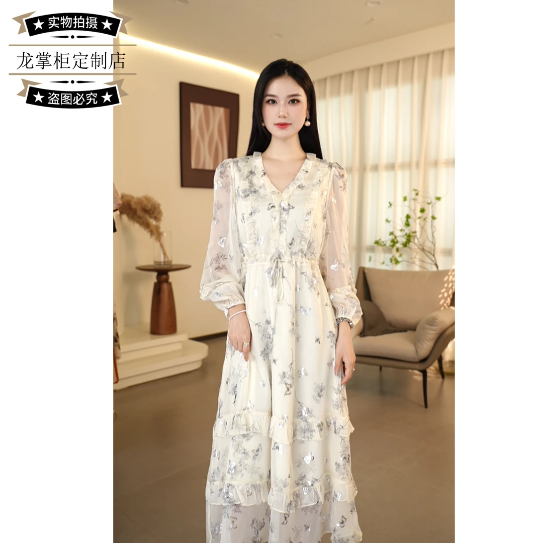 【龙掌柜Ⅱ】24夏新款简约显瘦气质时尚碎花连衣裙