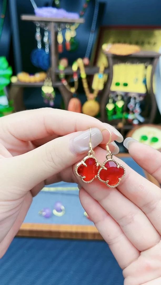 【闪购商品】水晶耳饰银S925镶嵌539000