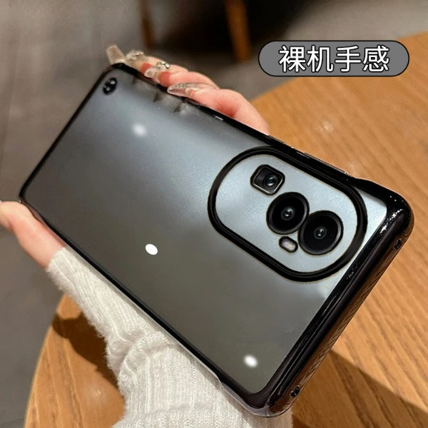 适用OPPORENO11PRO手机壳10电镀无边框FIND7超薄简约自带镜头膜6