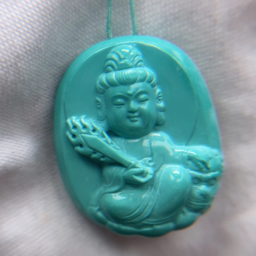 绿松石珠宝半成品18K金镶嵌