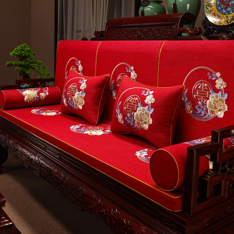 【定制专拍】红木沙发垫  实木家具 罗汉床 五件套定制
