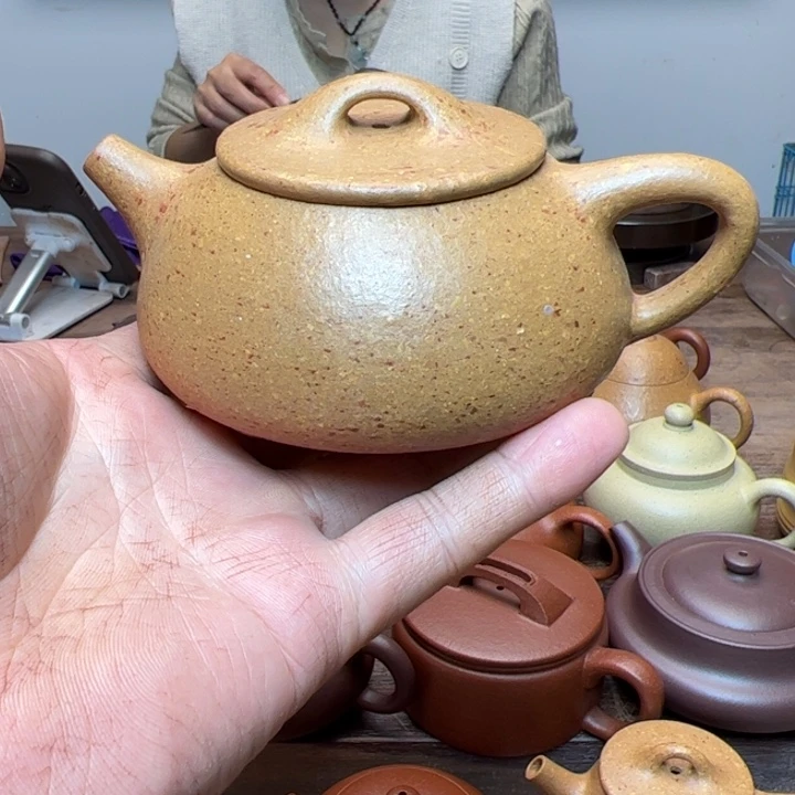 段泥茶壶黄金段泥半手精工制作满瓢230c c