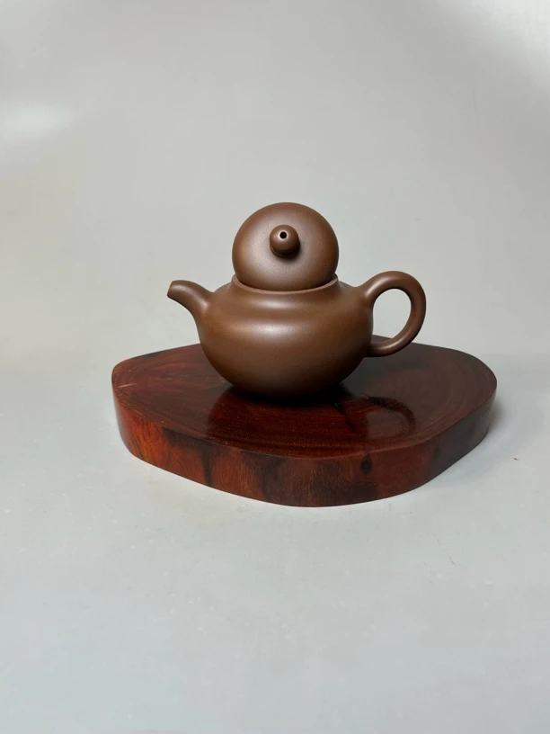 紫砂壶原矿紫泥手工制作高性价比茶具柿圆壶