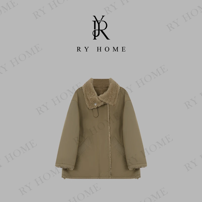 【容雨RYHOME】莱赛尔+棉两面穿“一件过冬”簇绒抗寒派克服243W2066