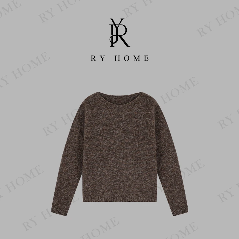 【容雨RYHOME】100%绵羊毛+软糯慵懒风羊毛针织毛衣243M2694