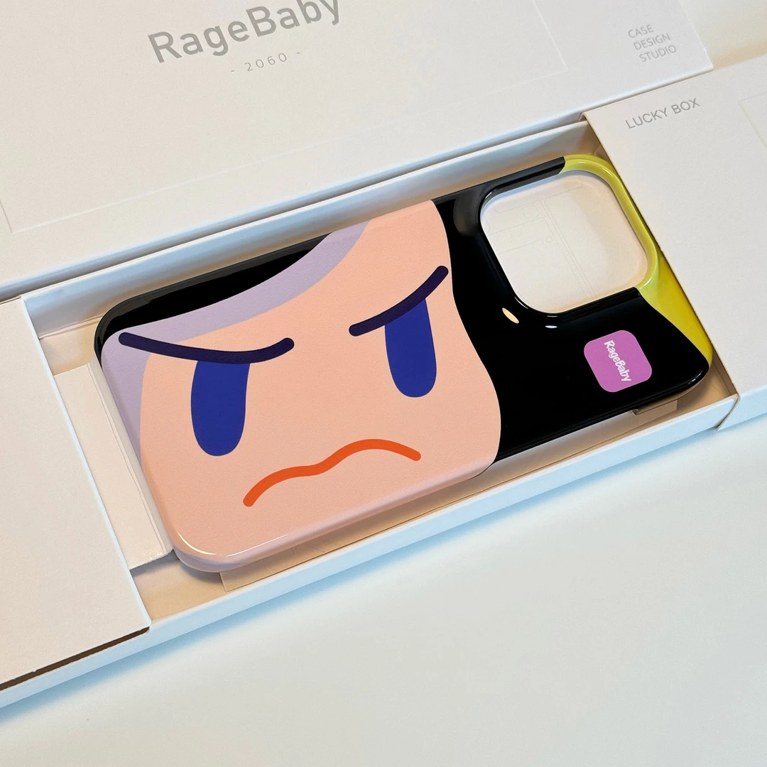 RageBaby五一踏青大脸限定 半包亮面菲林手机壳 无磁吸款