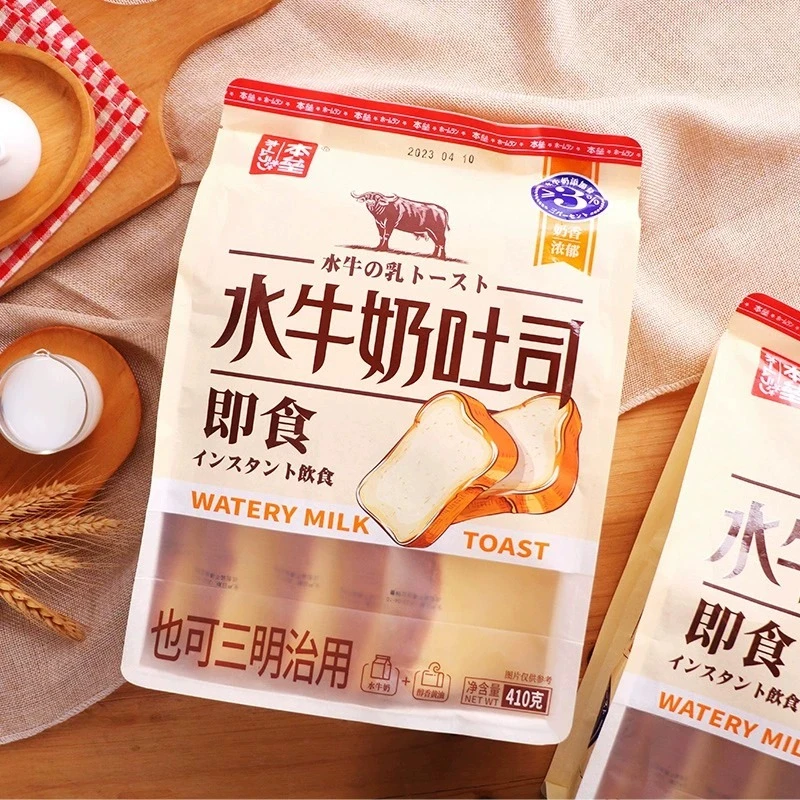 本垒水牛奶吐司面包410g即食早餐糕点心办公室下午茶代餐