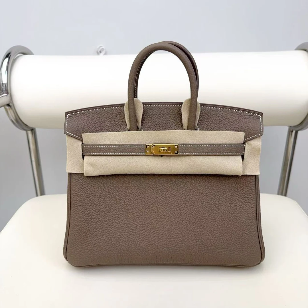 全新未使用 Hermes/爱马仕 birkin 25 大象灰  Togo皮 w刻