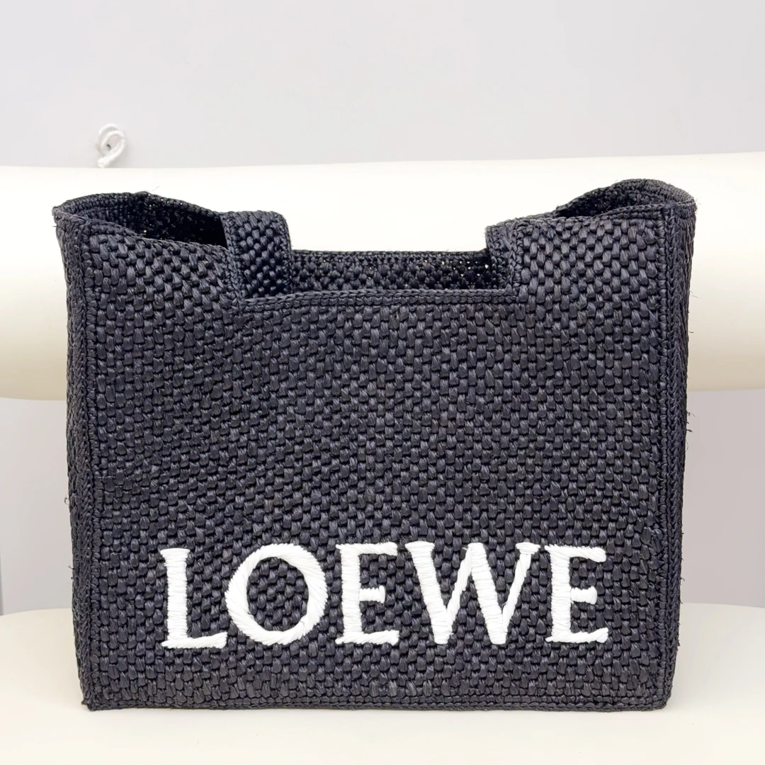 全新未使用 LOEWE/罗意威 罗意威 Loewe 黑色 草编包