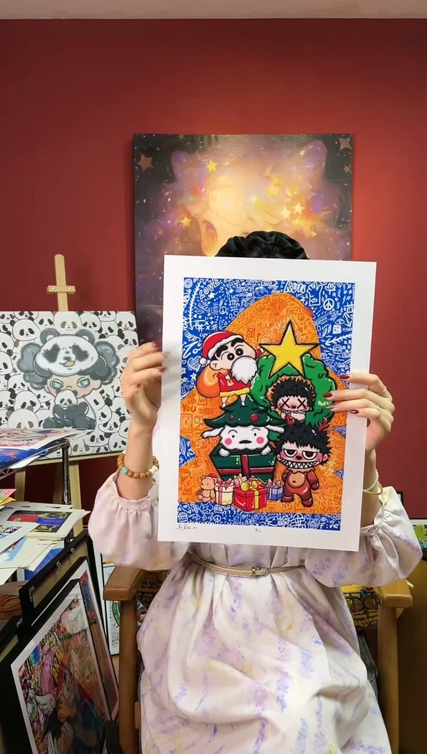 【闪购商品】绘画纯画芯-圣诞