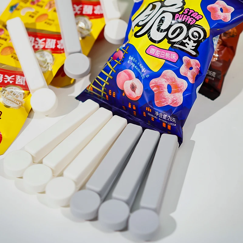 星优家用食品零食坚果包装袋实用夹子可爱保鲜塑料夹子优选16个装