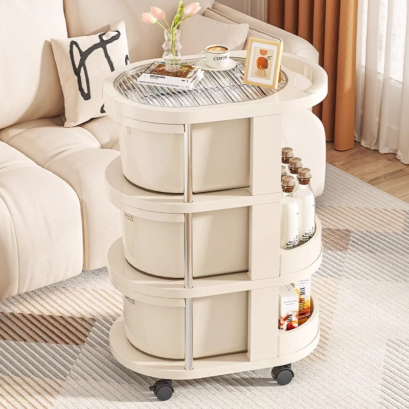 家用推车零食置物架带轮移动婴儿用品多层抽屉玩具收纳宿舍储物柜