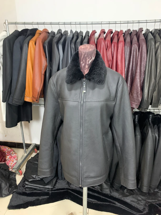 男士皮毛一体进口羊皮