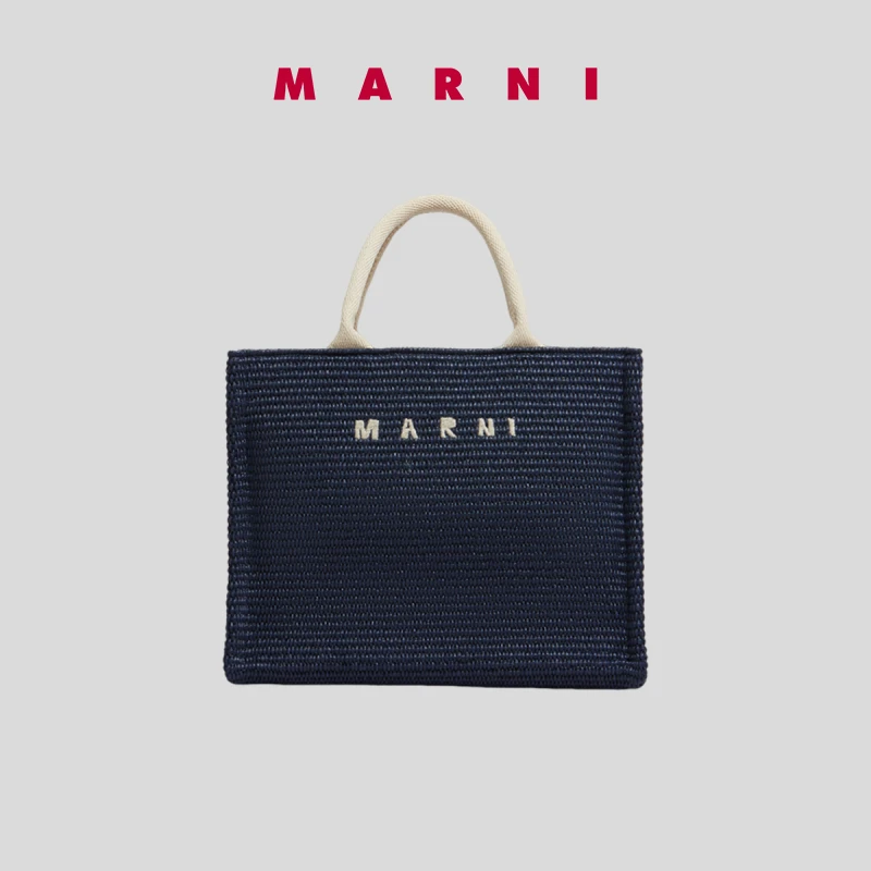 MARNI 2024早秋新品女士字母LOGO托特包