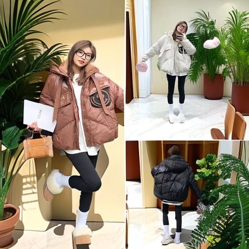 【朵朵家女装】（29-49）孤品玉戎服加厚大码女短时尚韩版外套