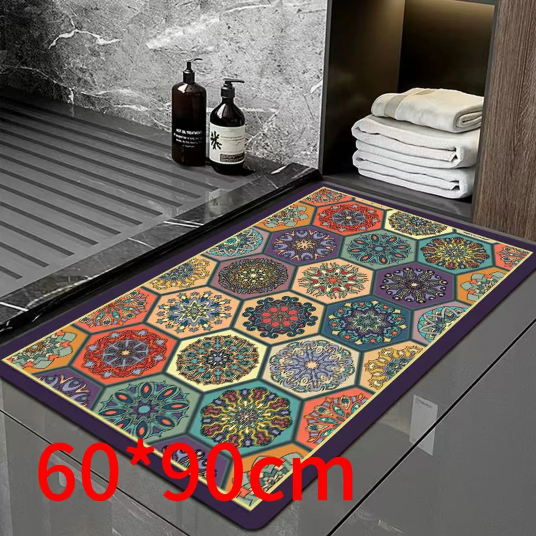 硅藻泥地垫门垫吸水防滑垫家用脚垫可裁剪玄关入户门垫-佩蒂彩砖