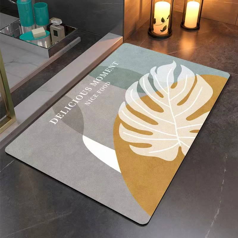 A217-硅藻泥地垫入户门吸水防滑门垫家用耐脏防滑吸水可裁剪脚垫