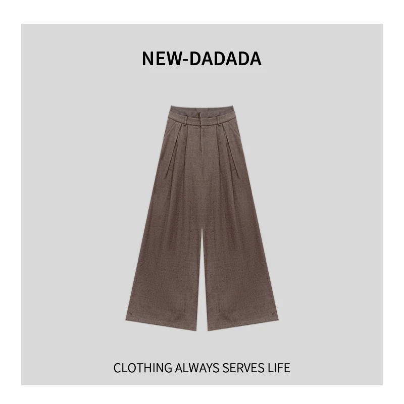 清清利达 NEW DADADA【古早美女】高级感设计感百搭休闲裤TDK1827