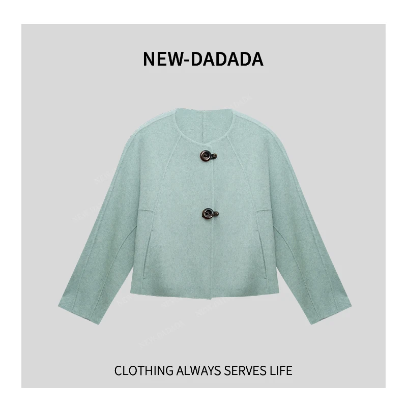 利达 NEW DADADA【巴洛克】时尚气质毛呢外套TDK2318