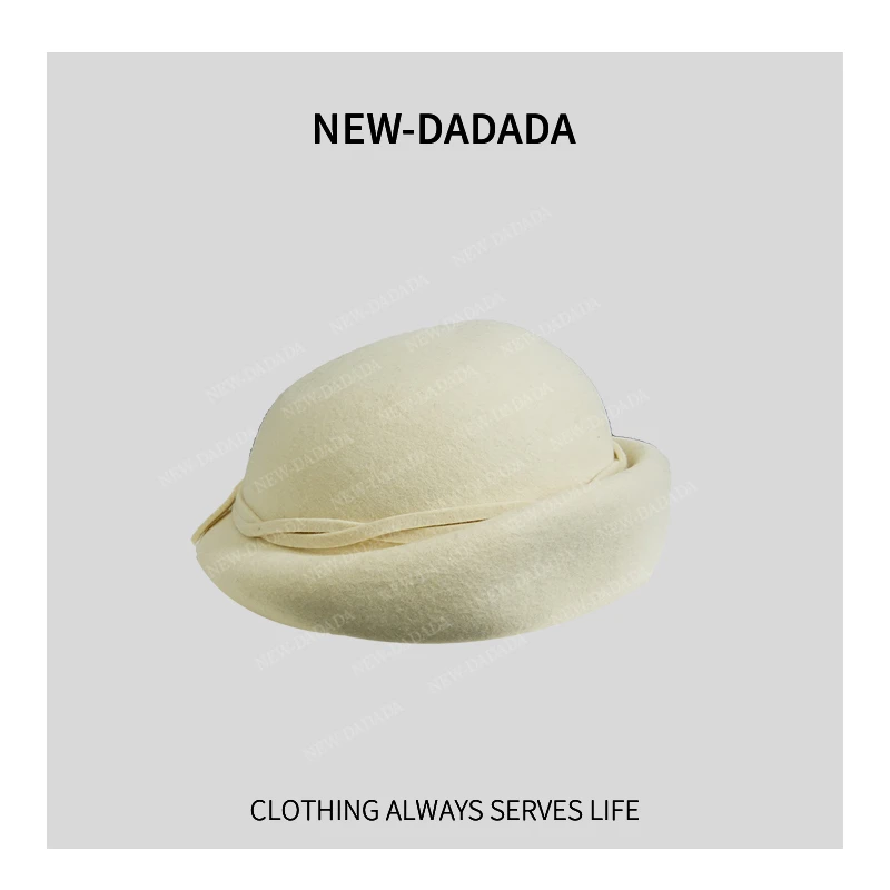 利达 NEW DADADA【利达同款】羊毛呢女复古日搭头饰贝蕾帽TE1070
