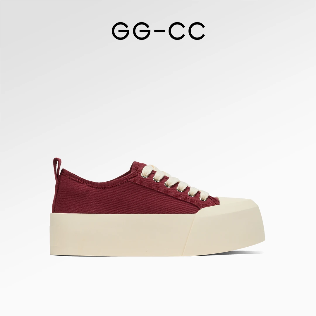 GG-CC【周末露营】厚底帆布鞋女夏2024年新款百搭牛仔休闲板鞋6518