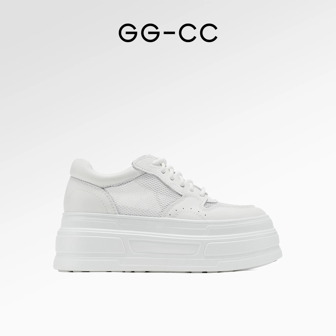 GG-CC【海街日记】2024春季新款时尚潮流网面板鞋女厚底休闲鞋8053