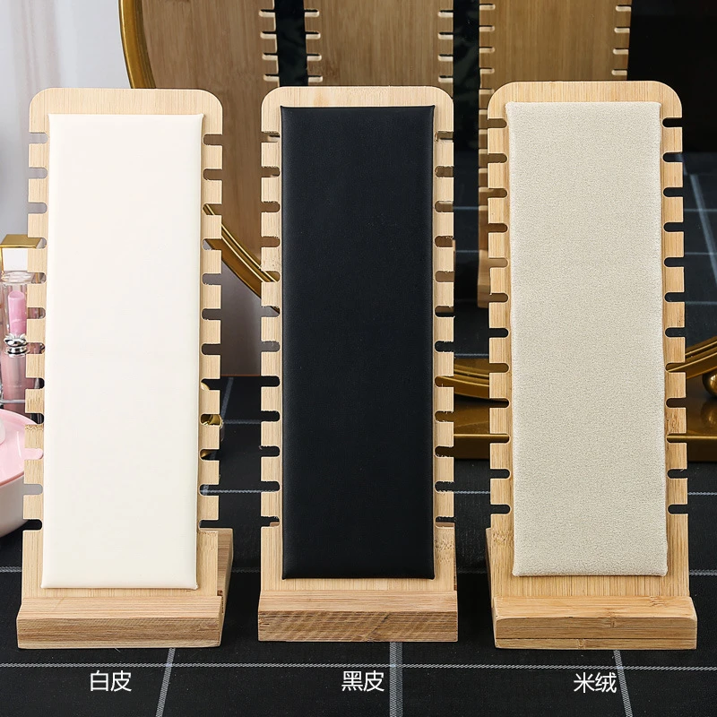 简约实木质项链展示架珠宝首饰道具项链挂架展示板吊坠饰品架