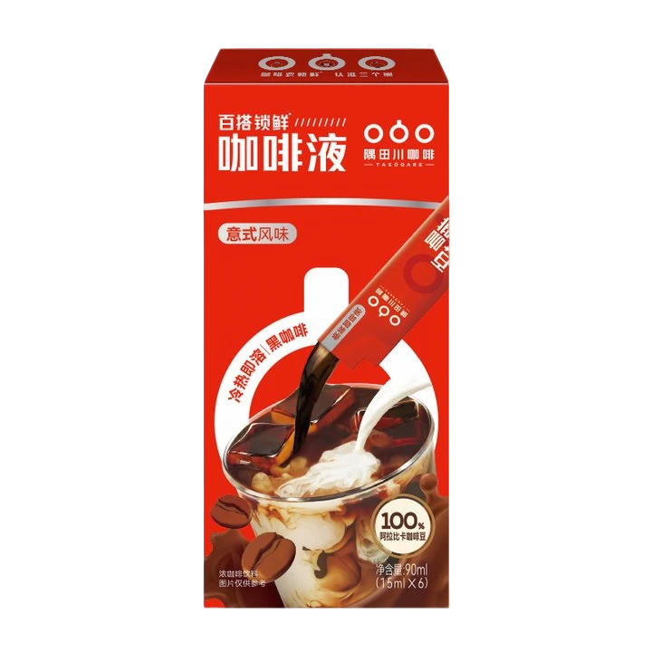 隅田川咖啡液百搭锁鲜咖啡液15ml×6条/盒浓缩拿铁冰美式冷萃咖啡