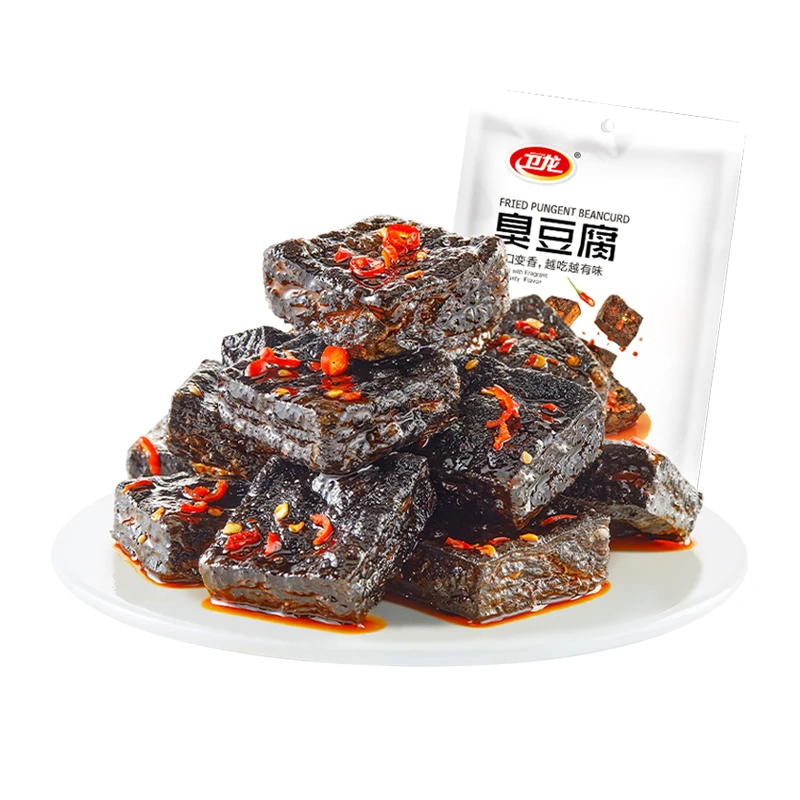 卫龙臭豆腐休闲零食品120g×1袋长沙特产网红小吃素食豆腐干解馋