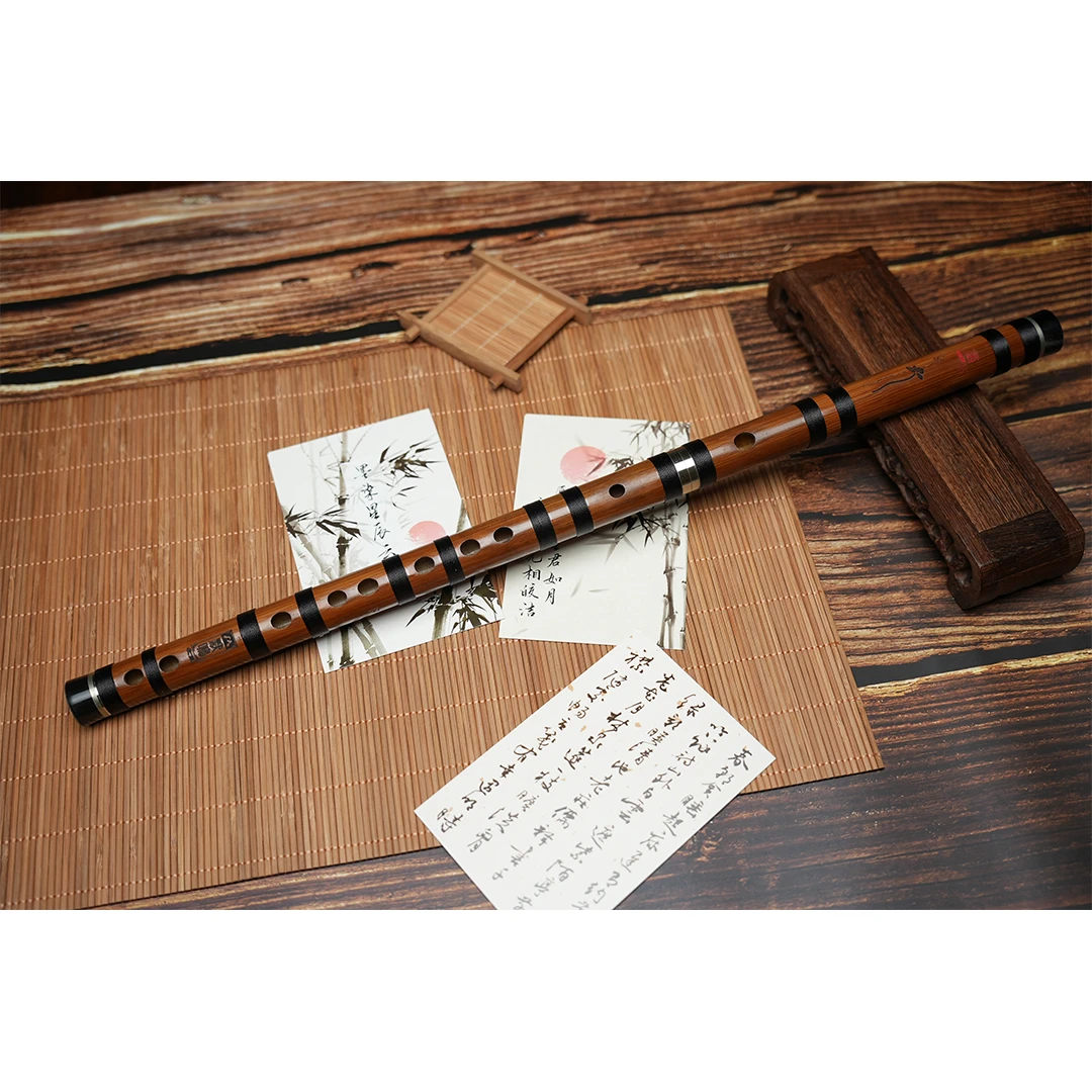 默鸣 双11清仓【菡萏】系列精致苦竹笛【大漏】