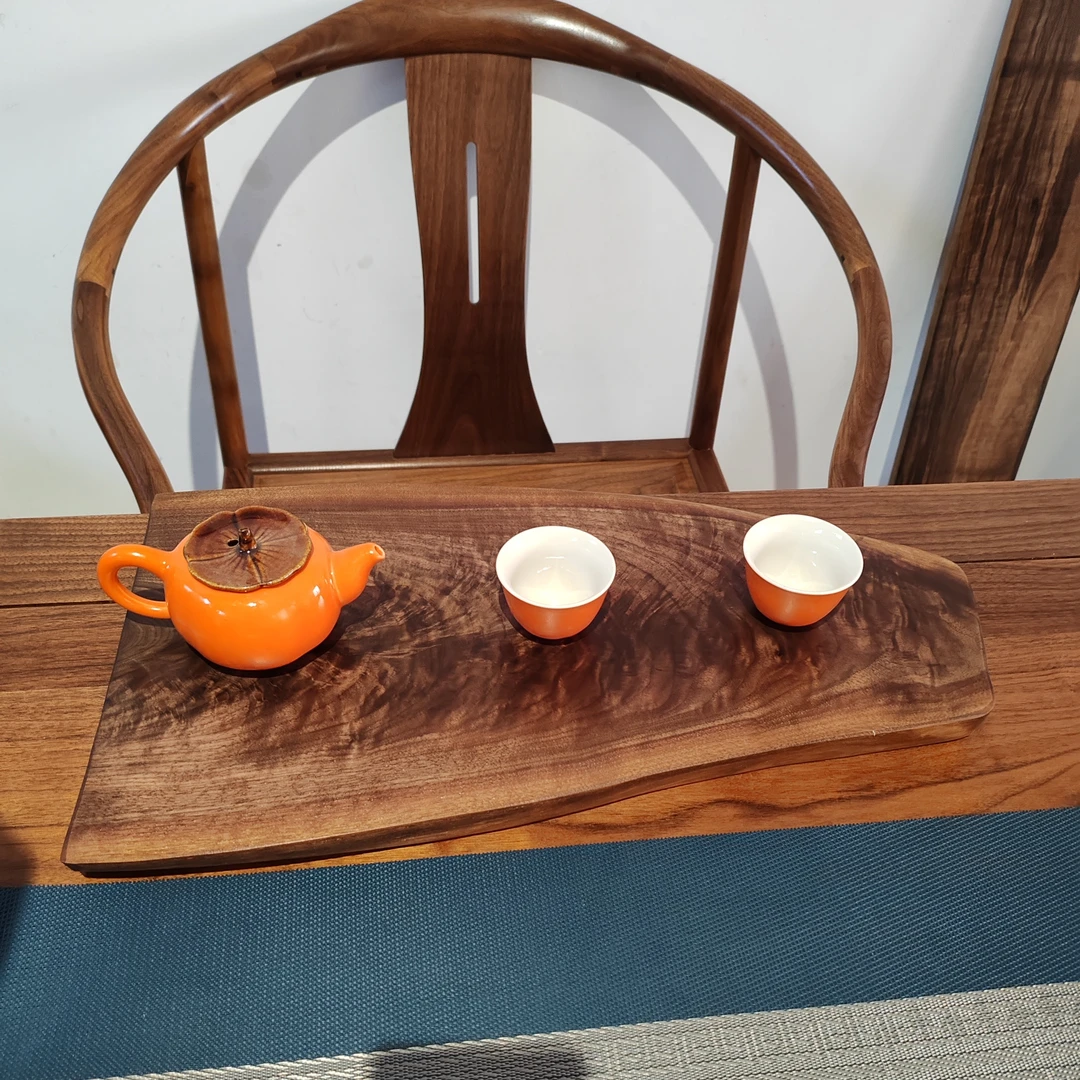 北美黑胡桃木茶盘摆件一物一拍直播间专属连接小型小型两用长方形