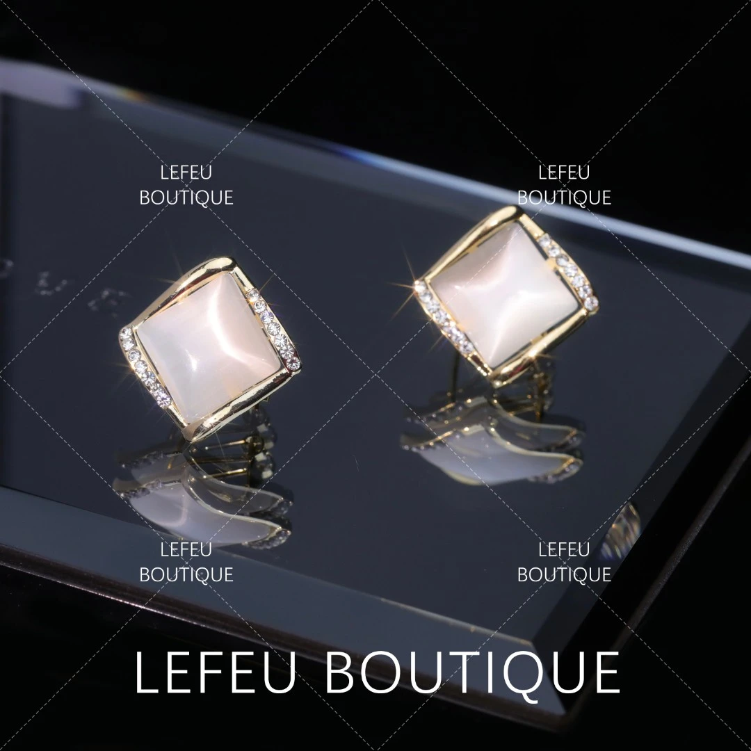 LEFEU BOUTIQUE 铜合金耳饰 【陌寒】百搭时尚气质耳饰RH2438#