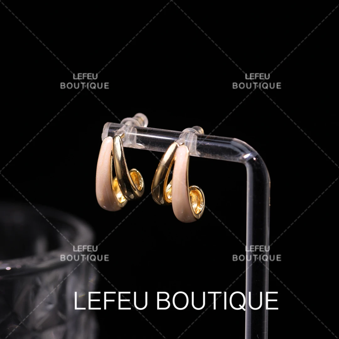 铜合金耳饰 【念瑶】轻奢时尚小众气质温柔少女设计感耳饰RH3601