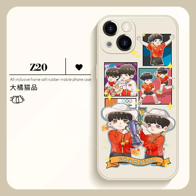 莎头手机壳适用苹果15卡通15ST12硅胶软壳15promax乒乓iphone高级