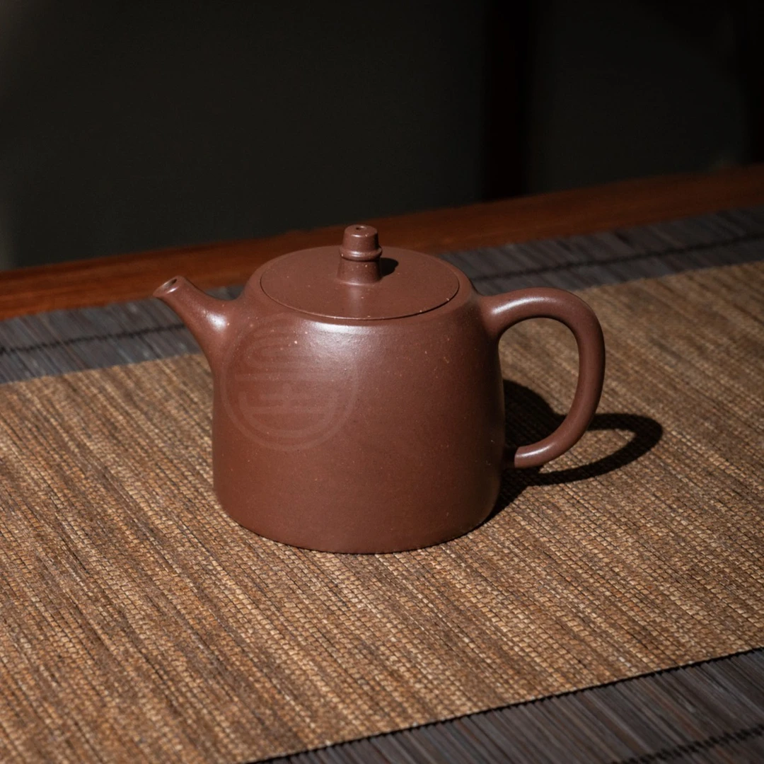 【亘古】《汉铎》全手工制 四号井底槽青 约130cc 手工紫砂茶壶