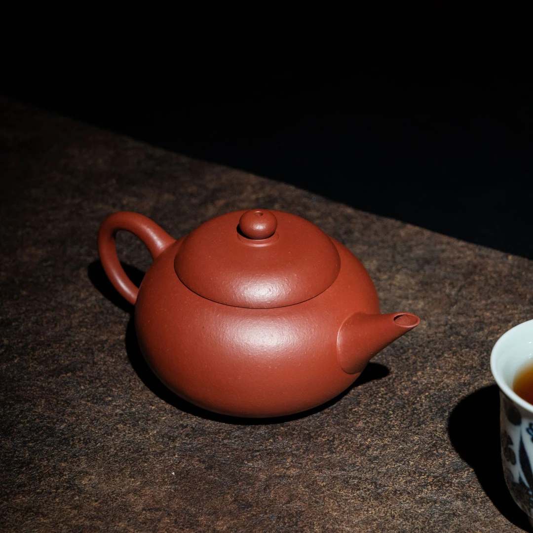 【亘古】《寅春水平》全手工制 赵庄老朱泥 130cc 手工紫砂壶