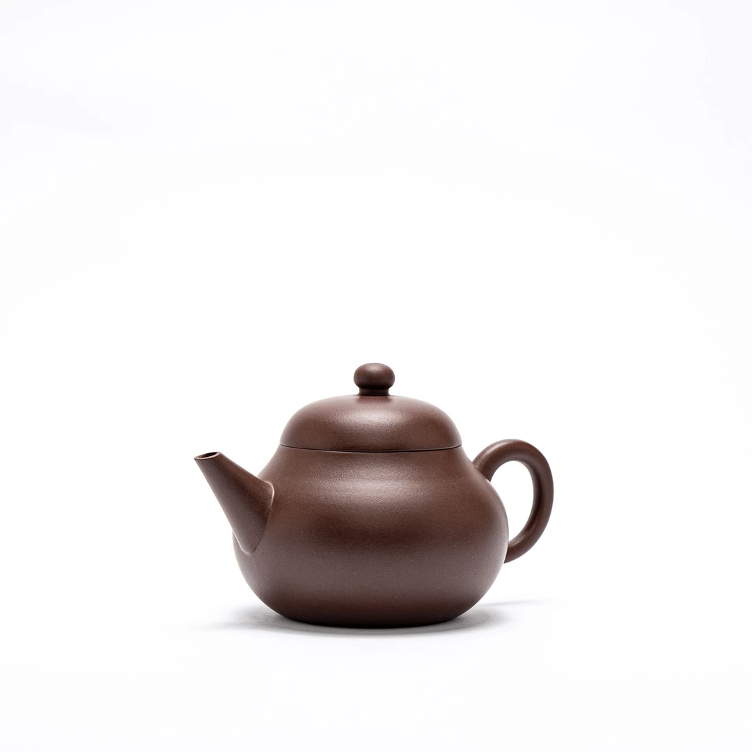 【亘古】《剑流梨式》精工半手 一厂老紫泥 约160cc 手工紫砂壶