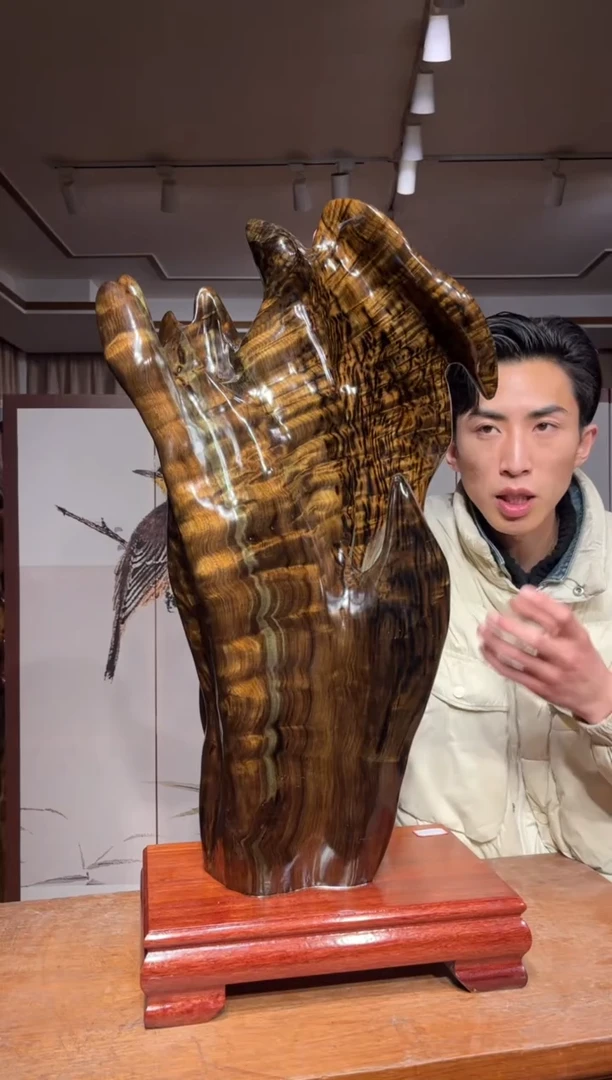 【闪购商品】金丝楠自然摆件