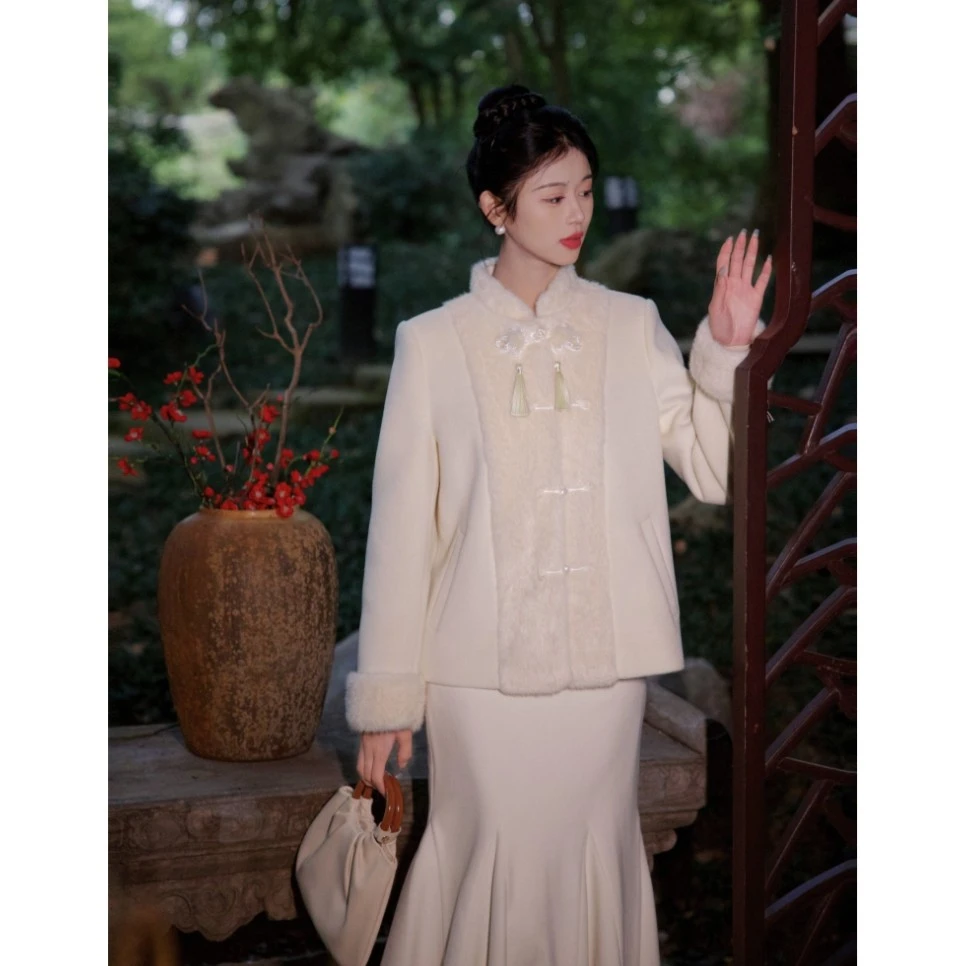 SHAOE清仓专场【锦绣伊人】新中式国风气质外套女S2023111502