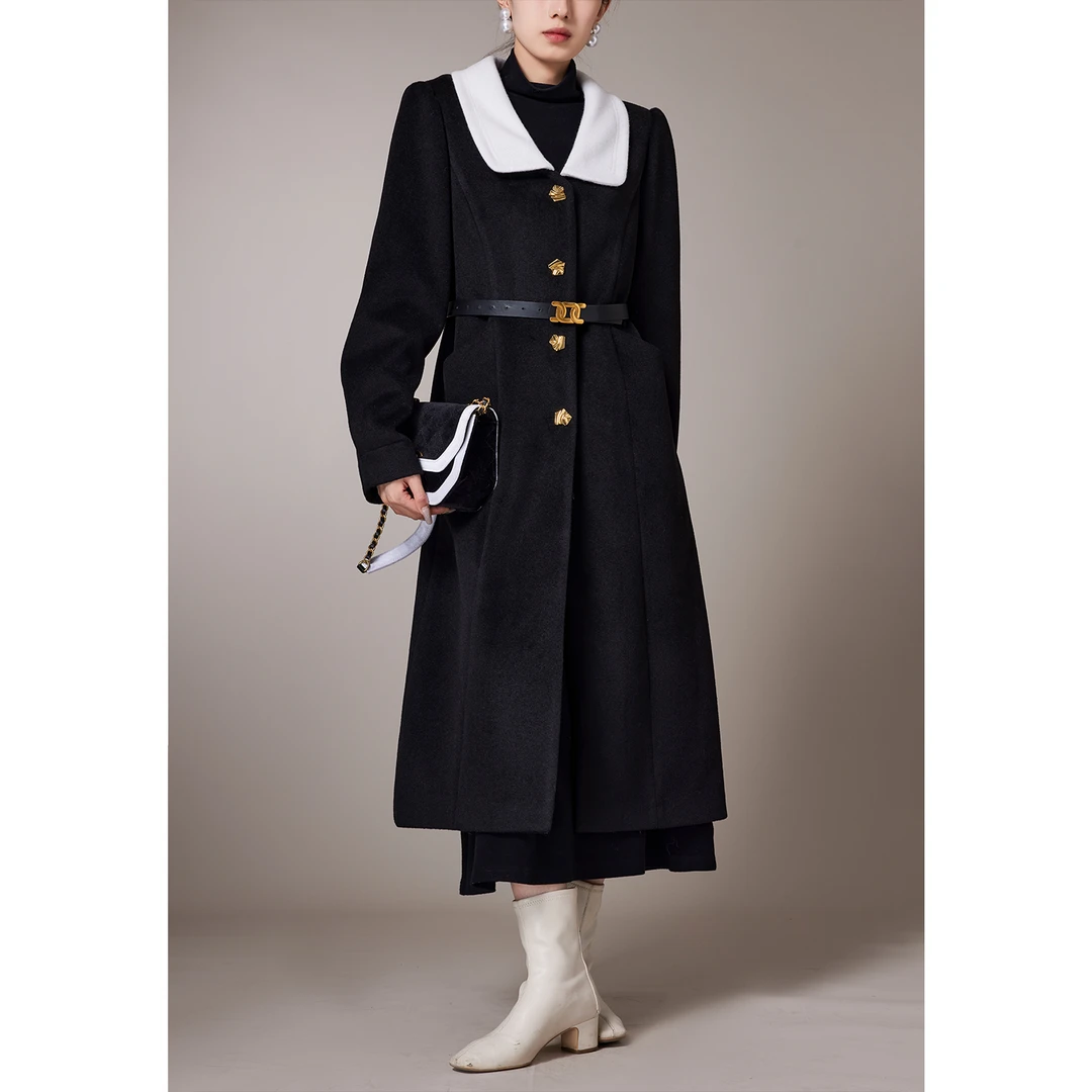 SHAOE清仓专场【卡蒂日记】秋冬中长款呢大衣S2023110206