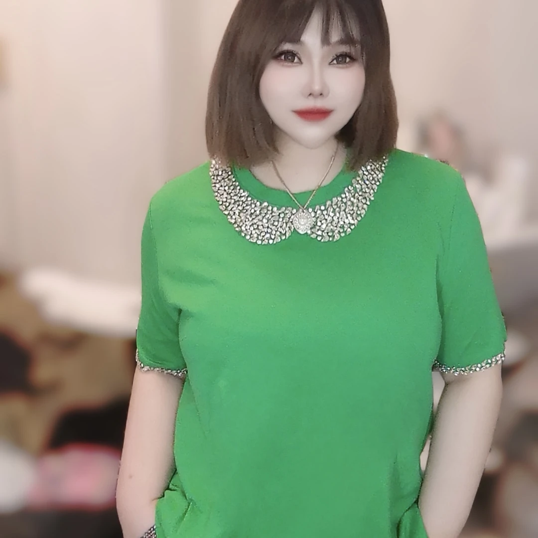 【夏日福利】夏日爆款经典闪亮钻石多彩舒适T恤