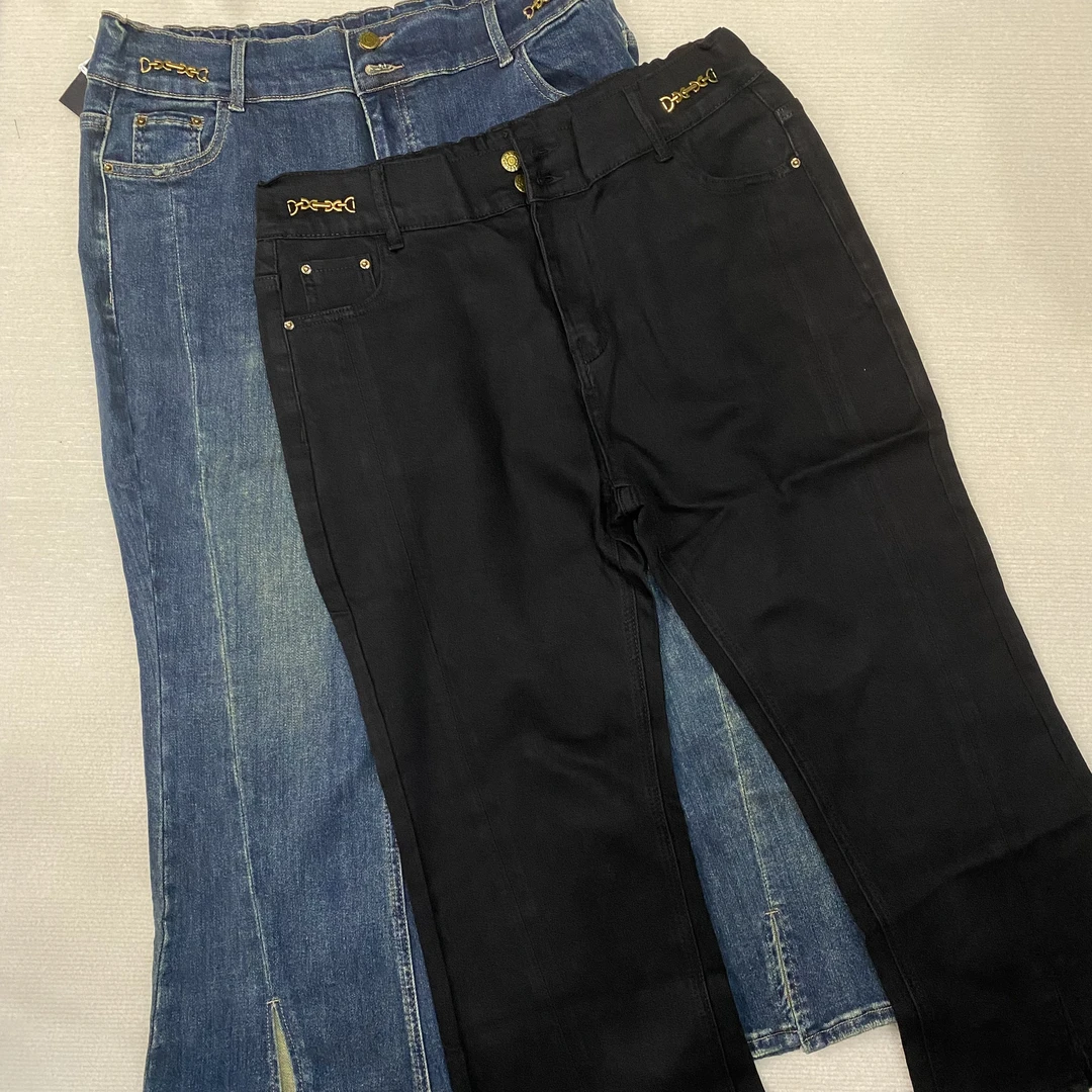 春日新款新潮韩版开叉牛仔裤