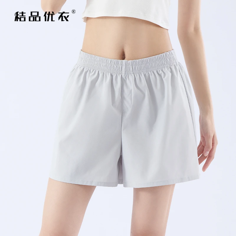 秸品优衣夏季新款运动休闲宽松速干户外运动短裤女跑步健身薄款