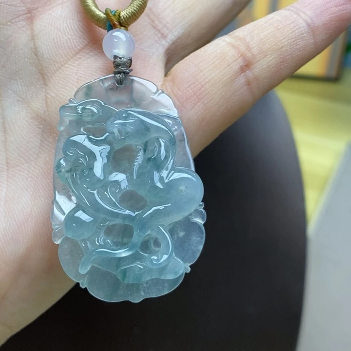 翡翠颈饰未镶嵌吊坠74