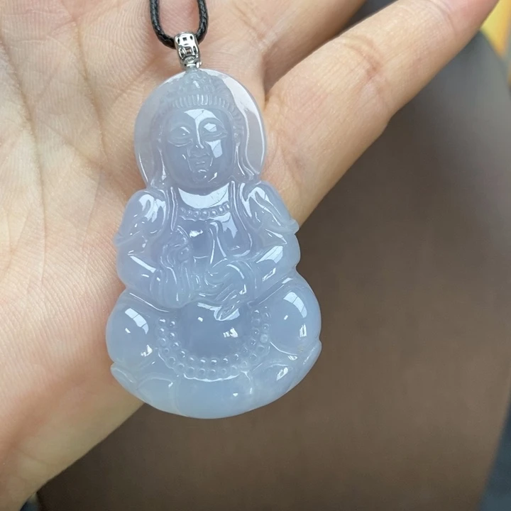 翡翠颈饰18K金镶嵌吊坠