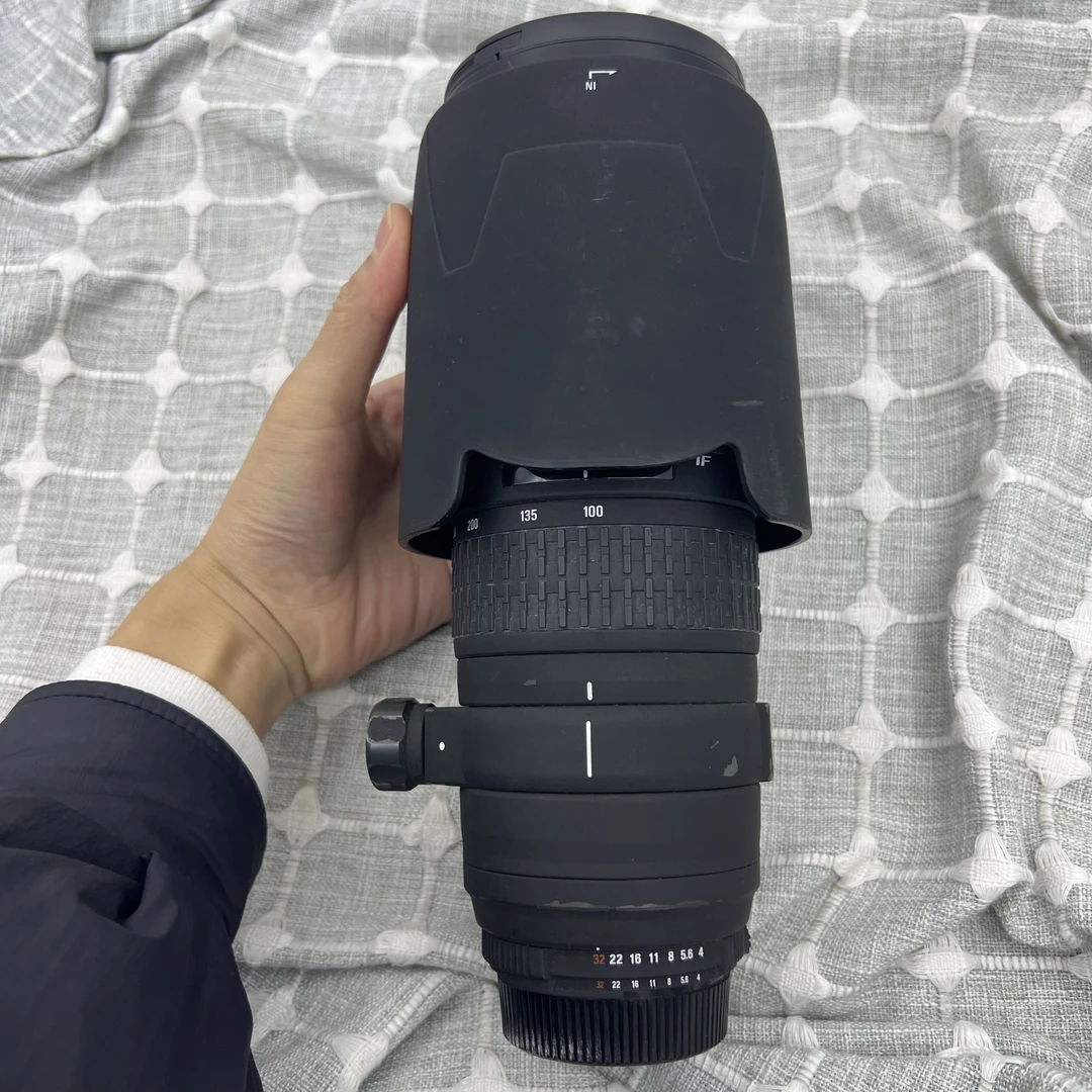 9新 Sigma/适马 100-300 f4 尼康口 带两倍增距镜镜头