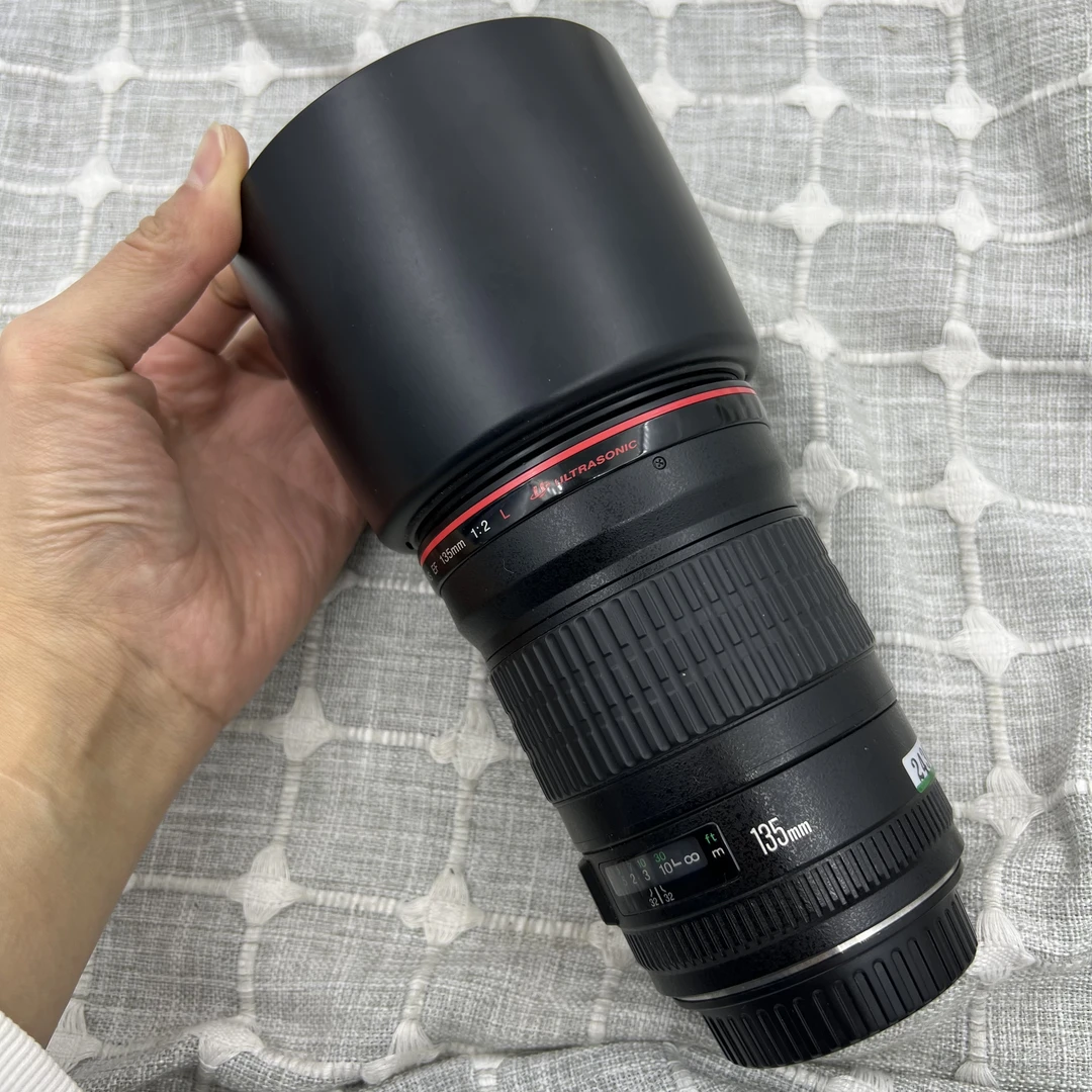 95新 Canon/佳能 135 f2单反定焦人像 镜头相机 长焦虚化