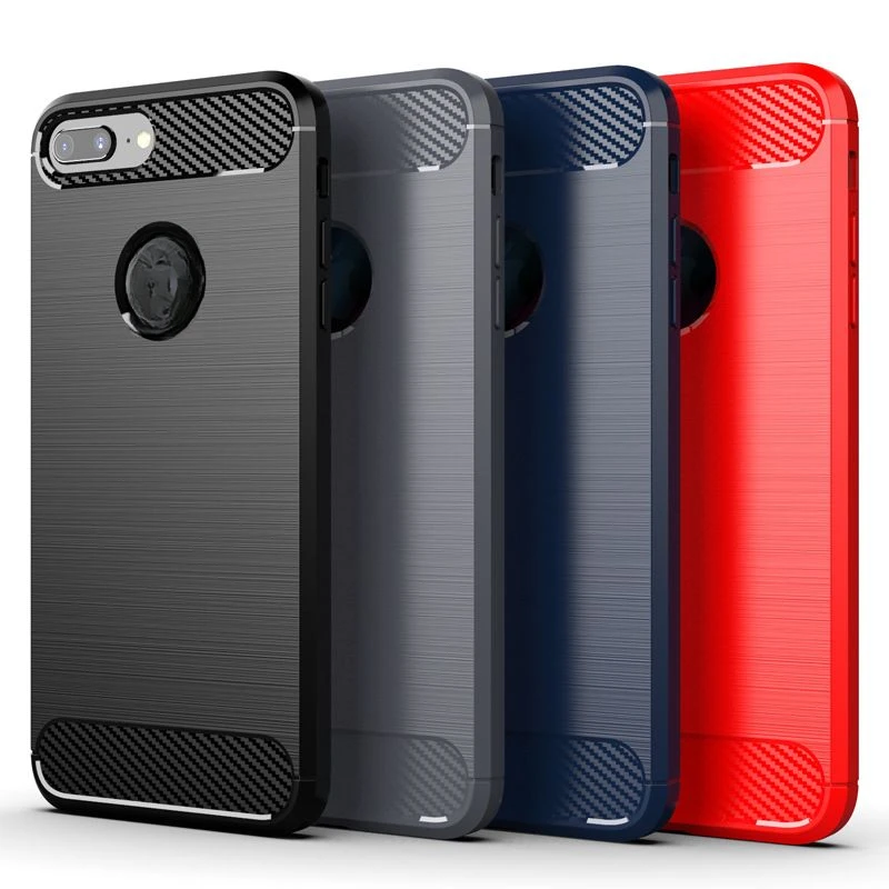 适用拉丝iPhone7Plus壳苹果8Plus套7+/8+全包软壳套