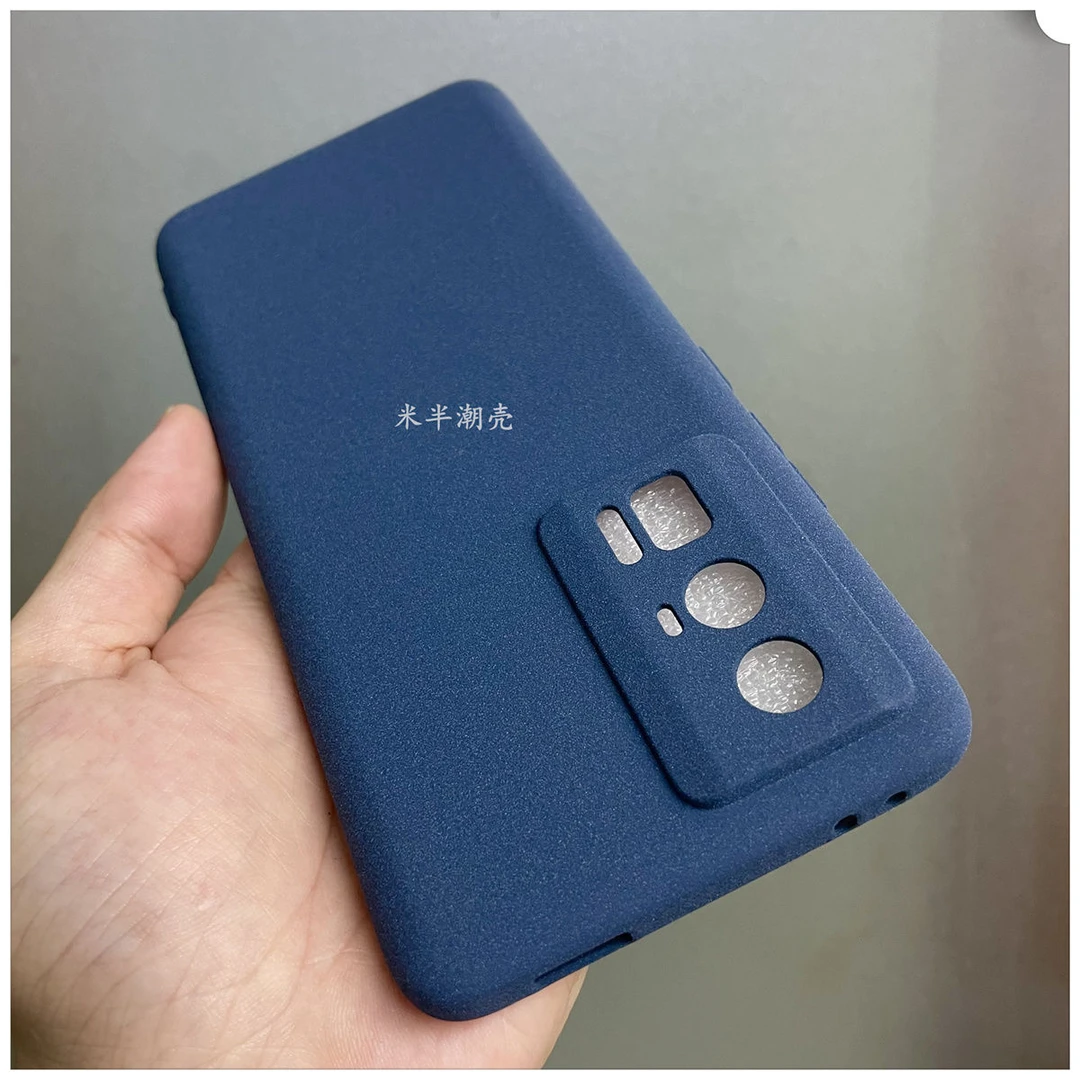 适用红米k60手机壳磨砂蓝色k60pro软壳硅胶k60全包圆弧边